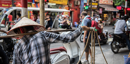 Woman Seller on Street